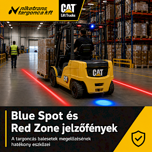 Blue Spot és Red Zone jelzőfények: a targoncás balesetek megelőzésének leghatékonyabb eszközei